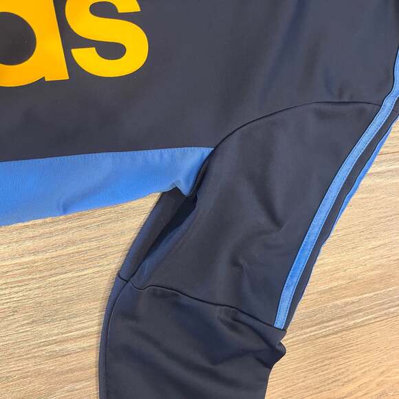 Adidas Original Mens Medium Spell-out  Polyester Knit Sport Track Jacket - Picture 5 of 8